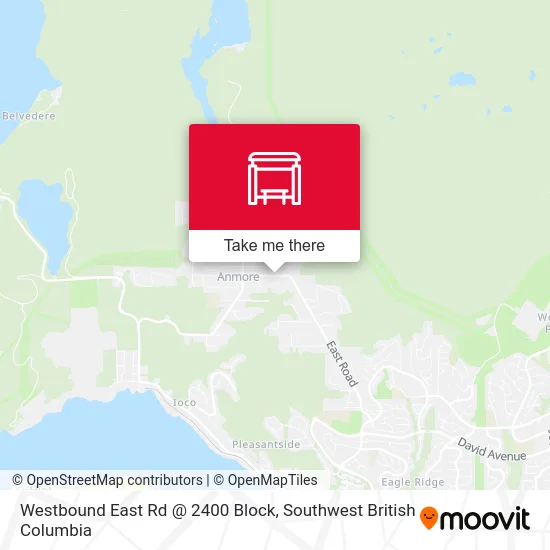 Westbound East Rd @ 2400 Block map