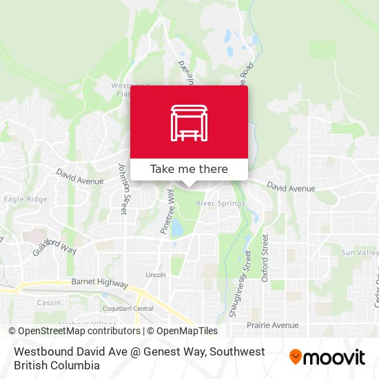 Westbound David Ave @ Genest Way map