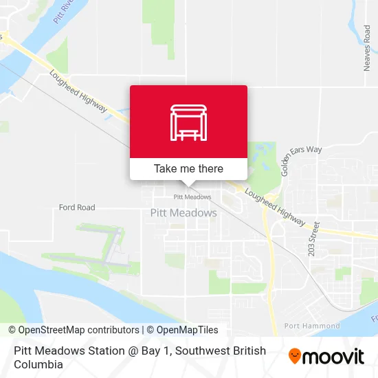 Pitt Meadows Station @ Bay 1 map