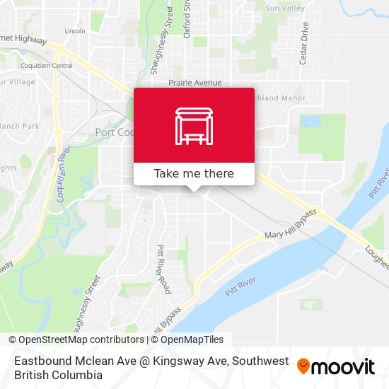 Eastbound Mclean Ave @ Kingsway Ave plan