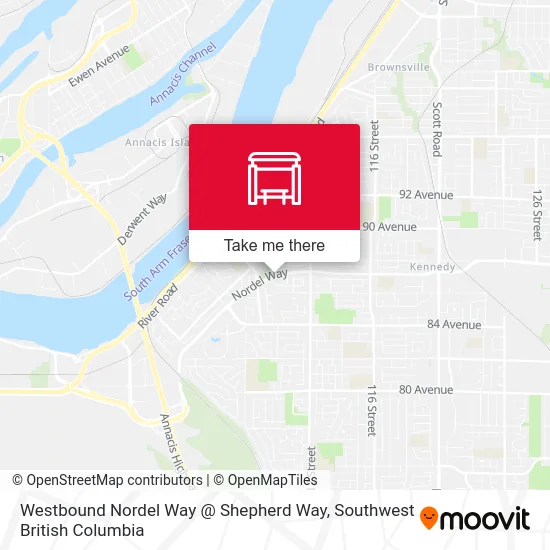 Westbound Nordel Way @ Shepherd Way map