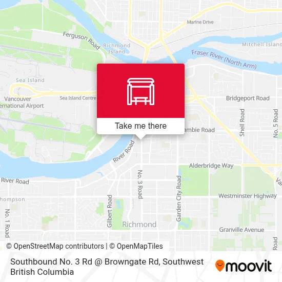 Southbound No. 3 Rd @ Browngate Rd map