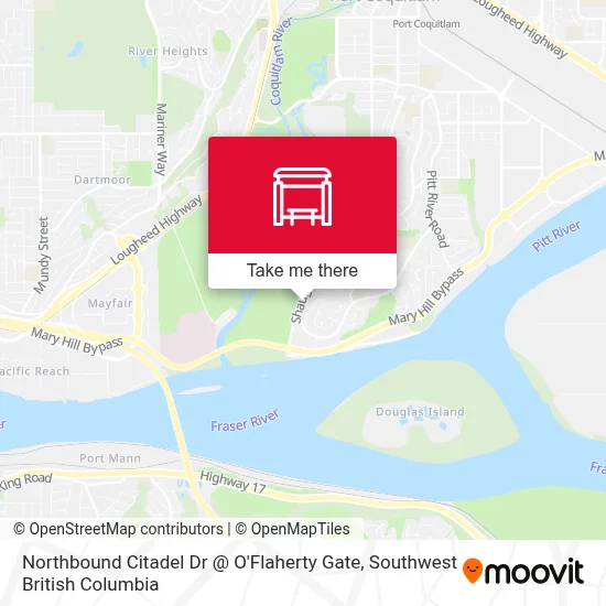 Northbound Citadel Dr @ O'Flaherty Gate map