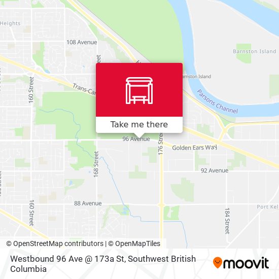 Westbound 96 Ave @ 173a St plan