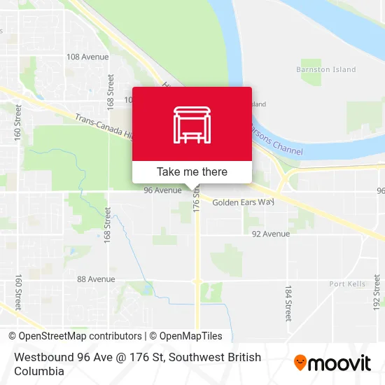 Westbound 96 Ave @ 176 St map