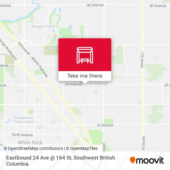 Eastbound 24 Ave @ 164 St map