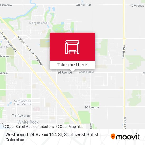 Westbound 24 Ave @ 164 St plan