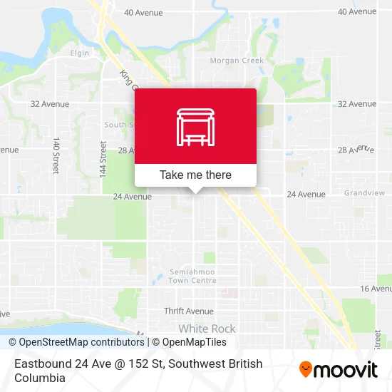 Eastbound 24 Ave @ 152 St map