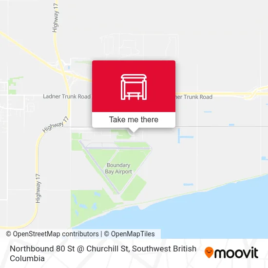 Northbound 80 St @ Churchill St map