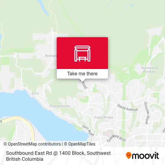 Southbound East Rd @ 1400 Block map