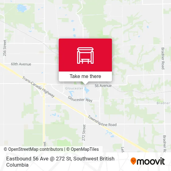 Eastbound 56 Ave @ 272 St map