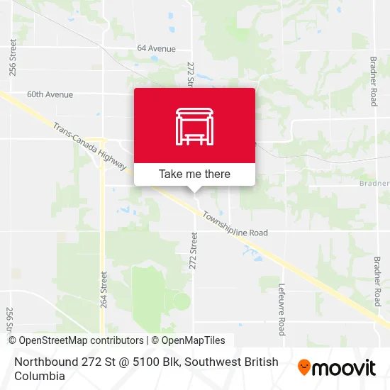 Northbound 272 St @ 5100 Blk map