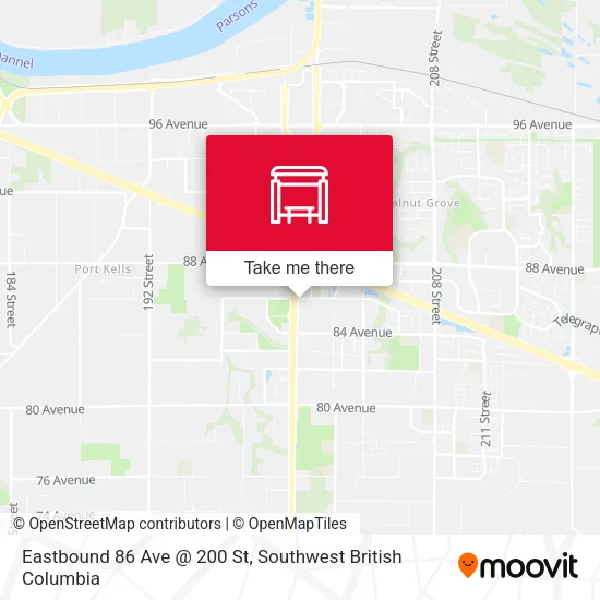 Eastbound 86 Ave @ 200 St plan