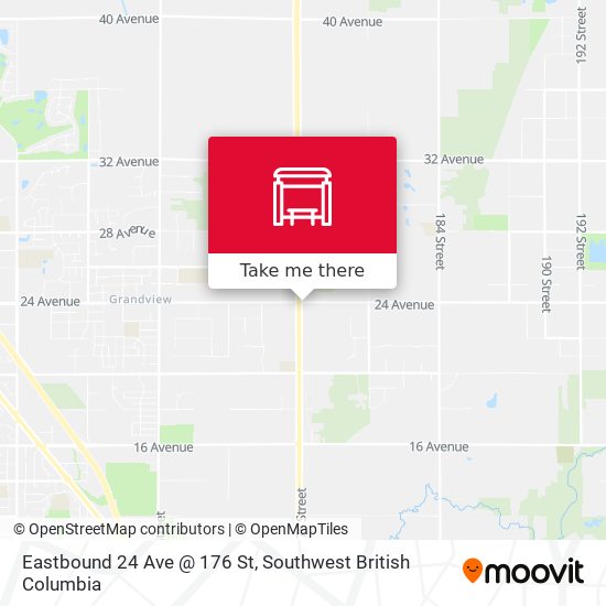 Eastbound 24 Ave @ 176 St map