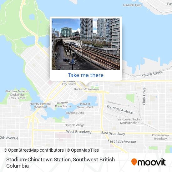Stadium-Chinatown Station map