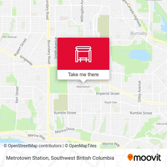 Metrotown Station map