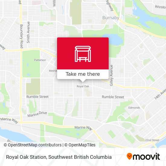 Royal Oak Station map