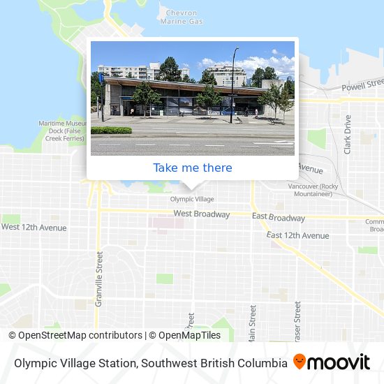 Olympic Village Station plan