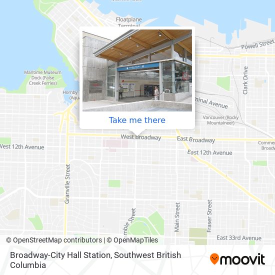 Broadway-City Hall Station map
