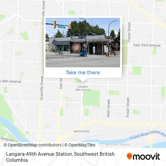 Langara-49th Avenue Station map