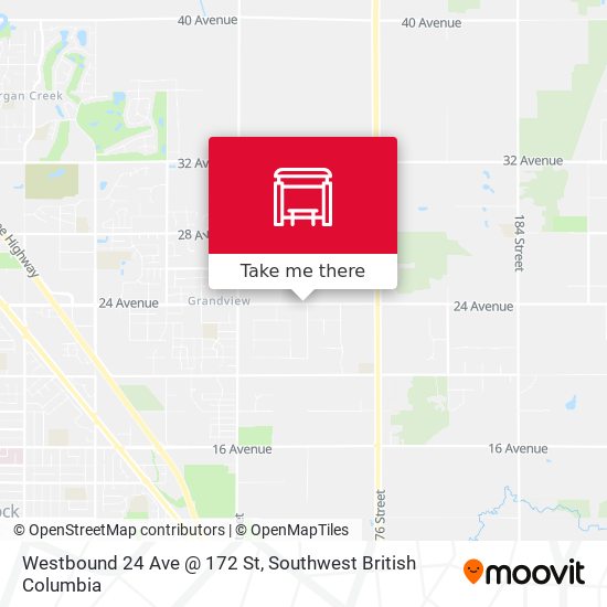 Westbound 24 Ave @ 172 St plan