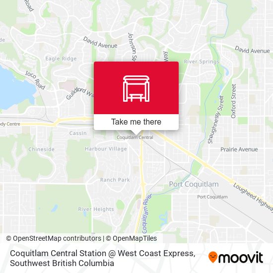 Coquitlam Central Station @ West Coast Express map