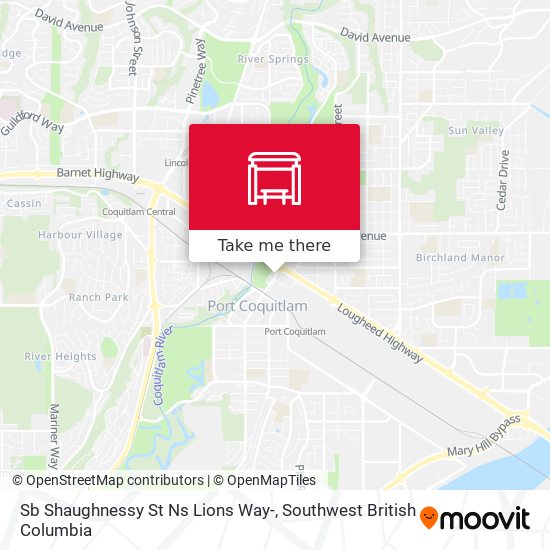Sb Shaughnessy St Ns Lions Way- map
