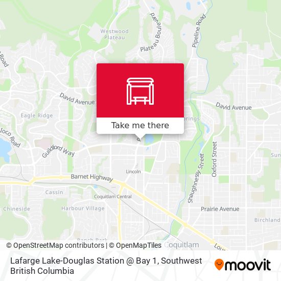 Lafarge Lake-Douglas Station @ Bay 1 map