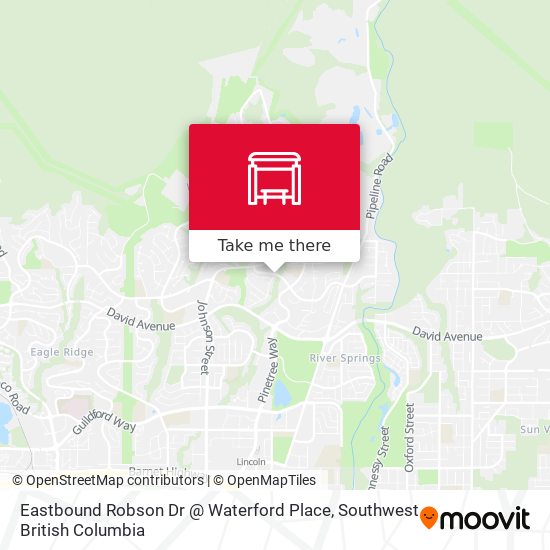 Eastbound Robson Dr @ Waterford Place map