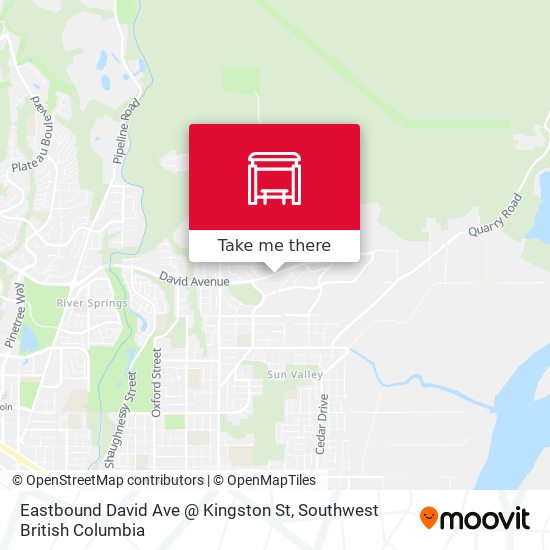 Eastbound David Ave @ Kingston St plan