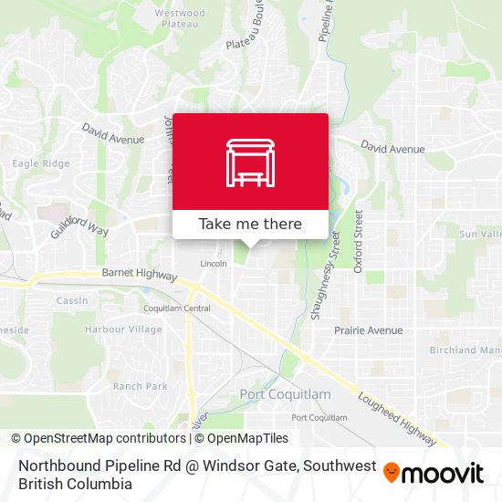 Northbound Pipeline Rd @ Windsor Gate map
