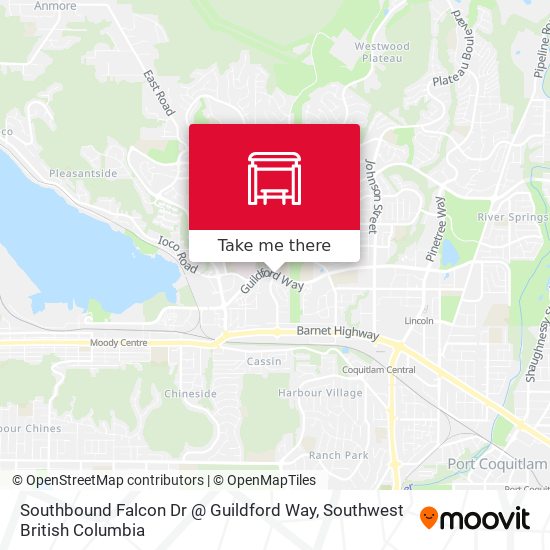 Southbound Falcon Dr @ Guildford Way map