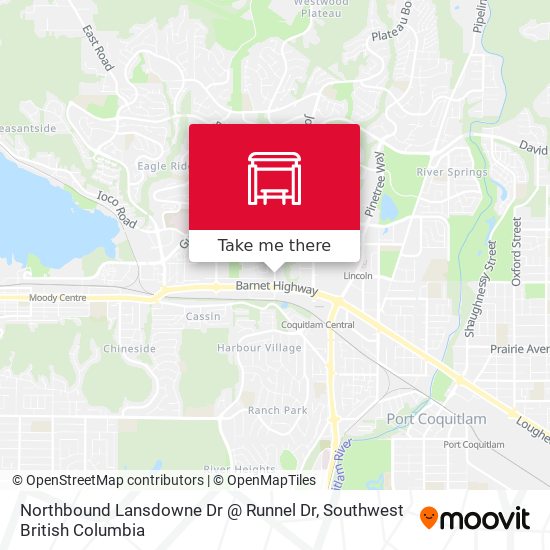 Northbound Lansdowne Dr @ Runnel Dr map