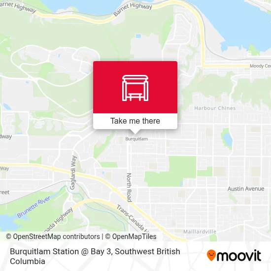 Burquitlam Station @ Bay 3 map