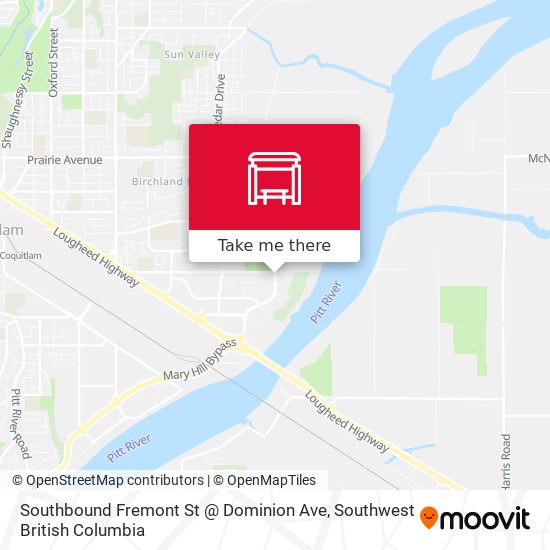 Southbound Fremont St @ Dominion Ave map