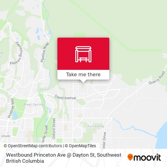 Westbound Princeton Ave @ Dayton St map