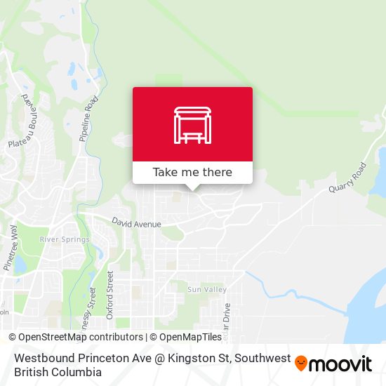 Westbound Princeton Ave @ Kingston St plan