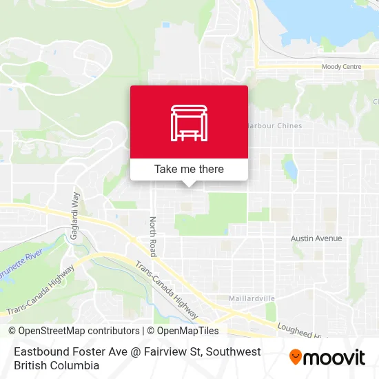 Eastbound Foster Ave @ Fairview St map