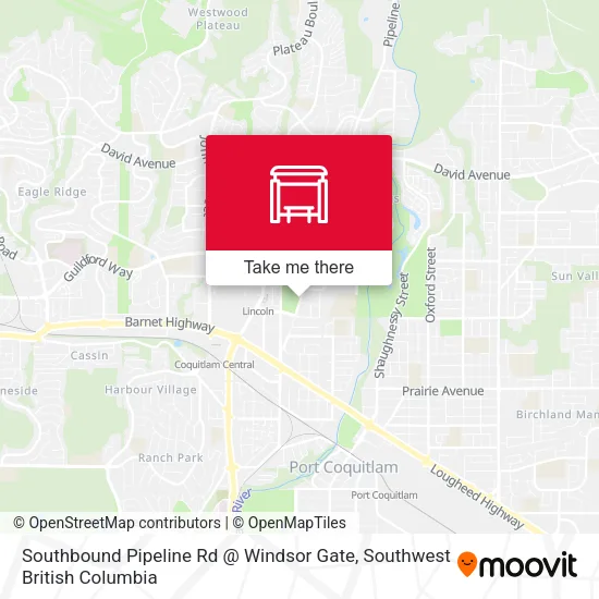 Southbound Pipeline Rd @ Windsor Gate map