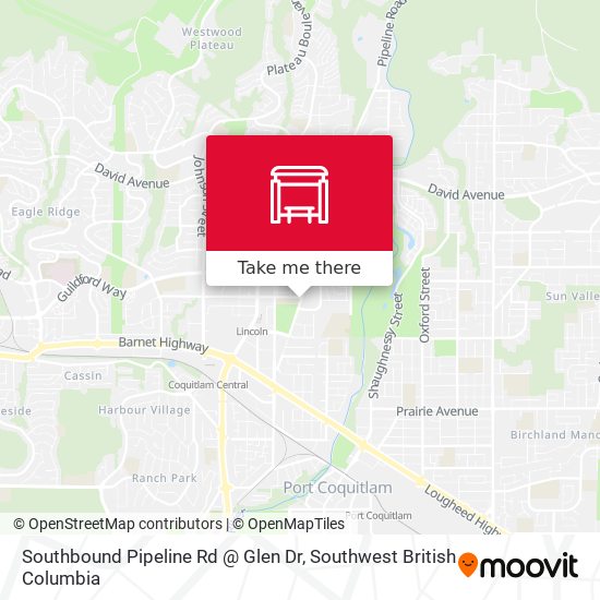 Southbound Pipeline Rd @ Glen Dr map