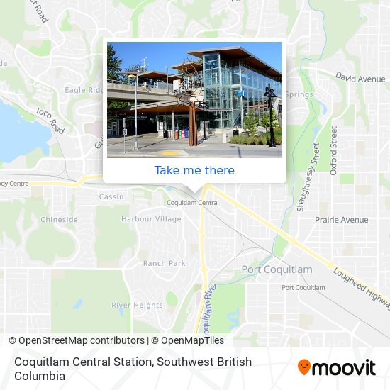Coquitlam Central Station map