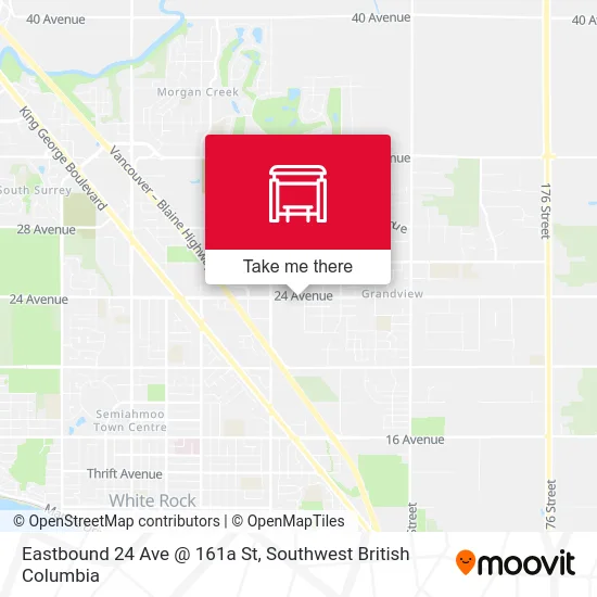 Eastbound 24 Ave @ 161a St map