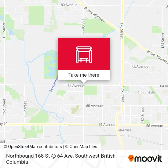 Northbound 168 St @ 64 Ave plan