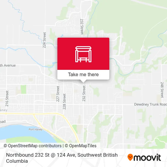 Northbound 232 St @ 124 Ave map