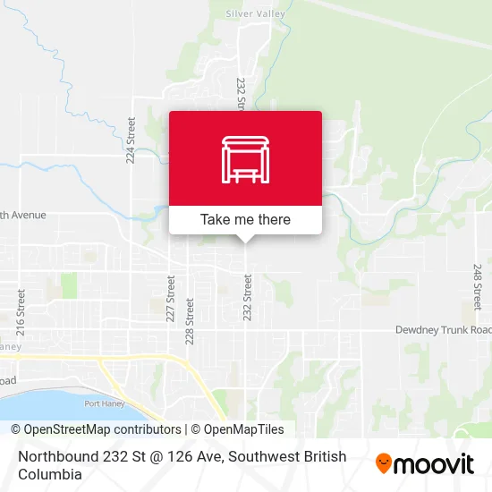 Northbound 232 St @ 126 Ave map