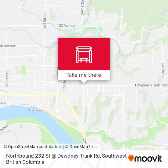 Northbound 232 St @ Dewdney Trunk Rd map