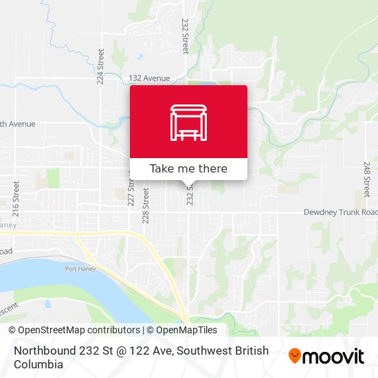 Northbound 232 St @ 122 Ave map