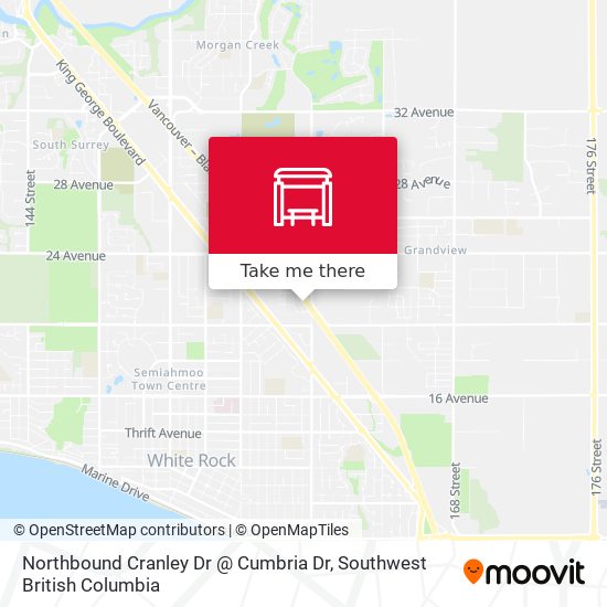 Northbound Cranley Dr @ Cumbria Dr map
