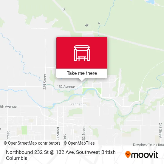 Northbound 232 St @ 132 Ave map
