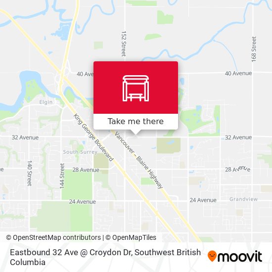 Eastbound 32 Ave @ Croydon Dr map